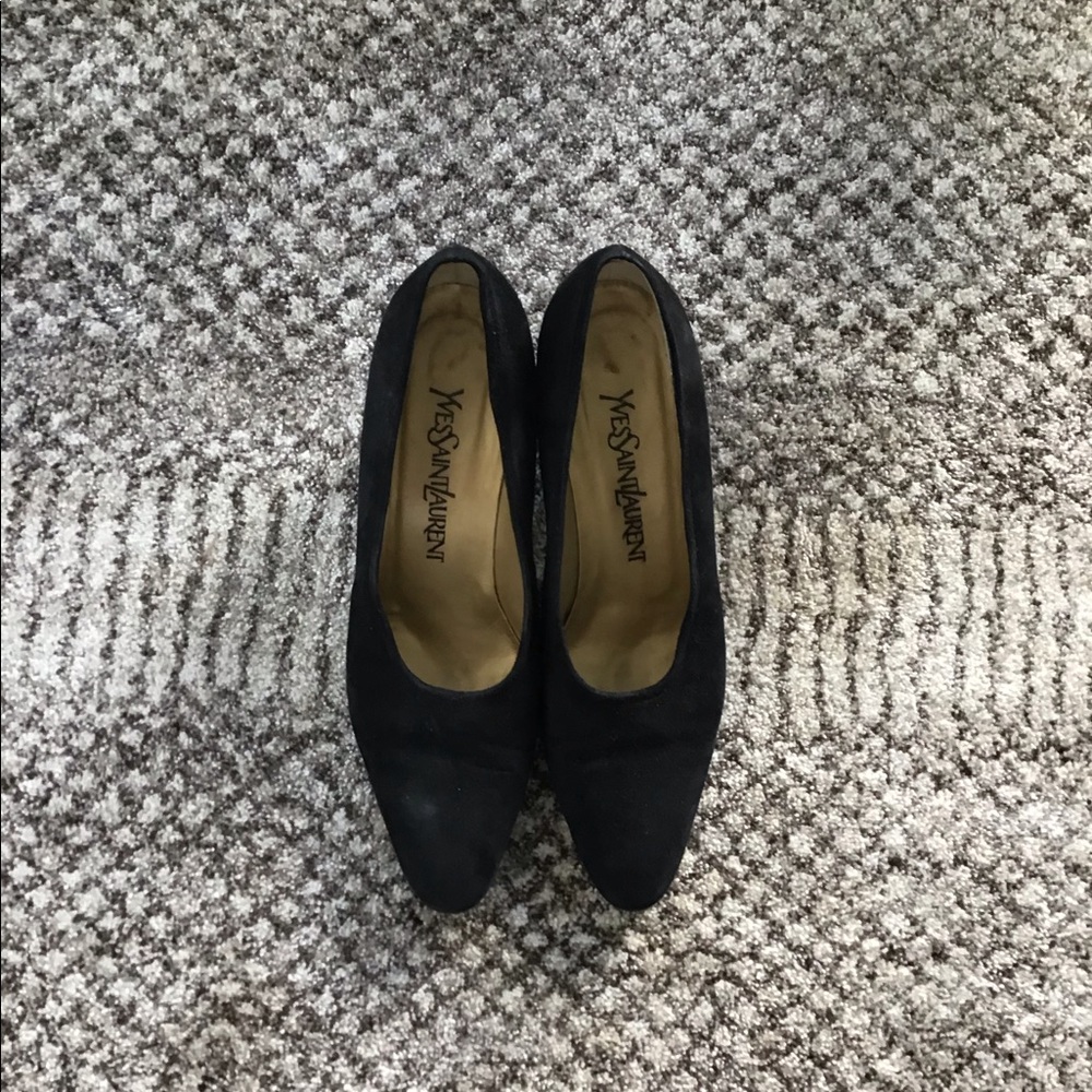 Vintage Yves Saint Laurent Suede Pumps
